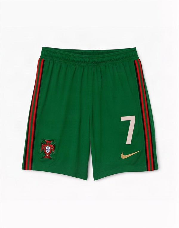 Nike Mens Portugal Football Team Graphic Sport Shorts Medium Green Striped