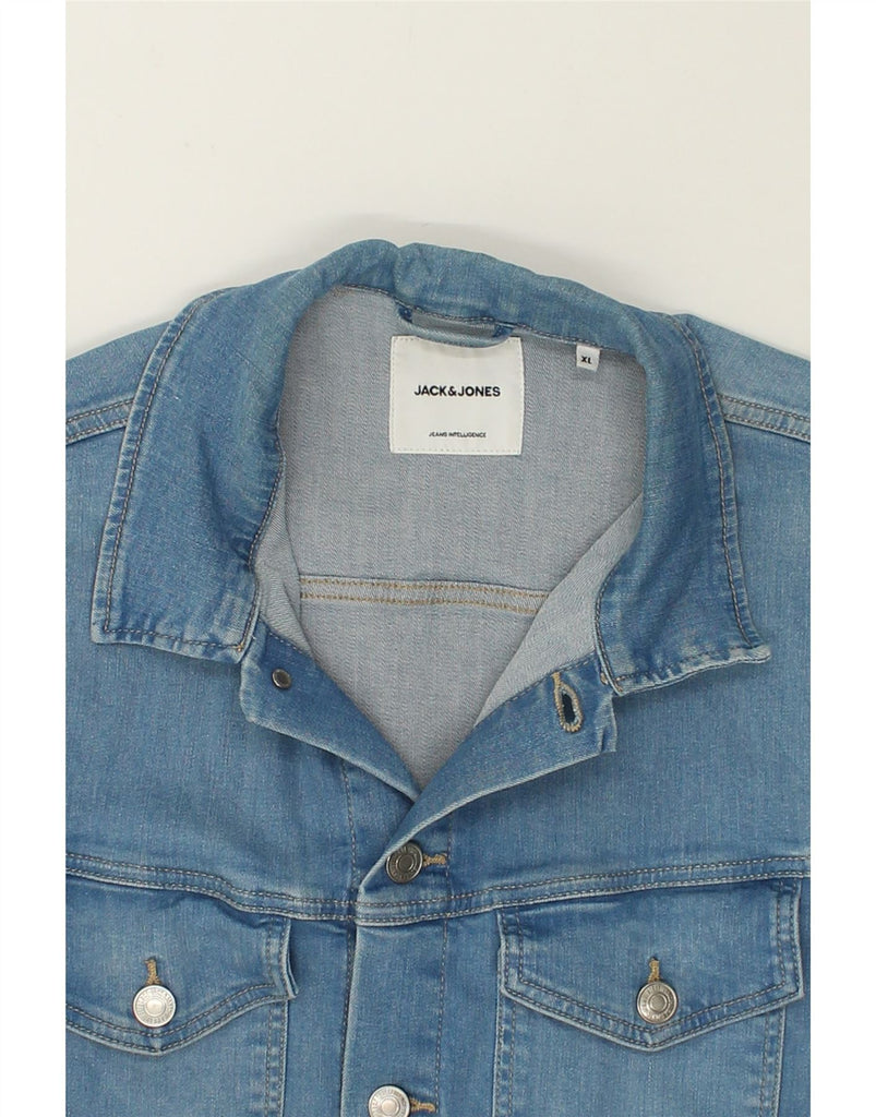 JACK & JONES Mens Denim Jacket UK 42 XL Blue Cotton | Vintage Jack & Jones | Thrift | Second-Hand Jack & Jones | Used Clothing | Messina Hembry 