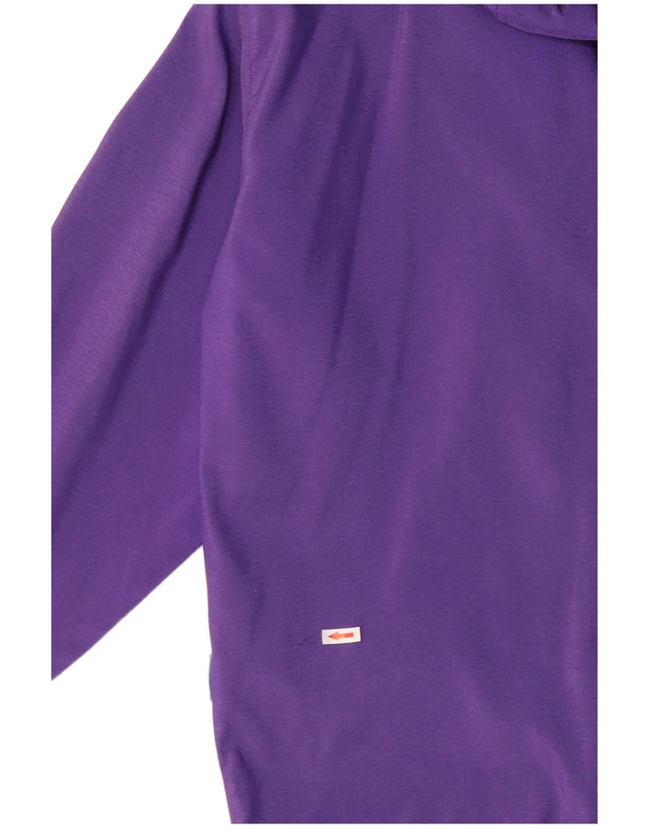 GEO SPIRIT Mens Loose Fit Hooded Utility Jacket IT 48 Medium Purple