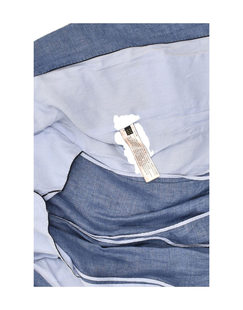 MASSIMO DUTTI Womens 1 Button Blazer Jacket EU 44 XL Black Cotton | Vintage Massimo Dutti | Thrift | Second-Hand Massimo Dutti | Used Clothing | Messina Hembry 
