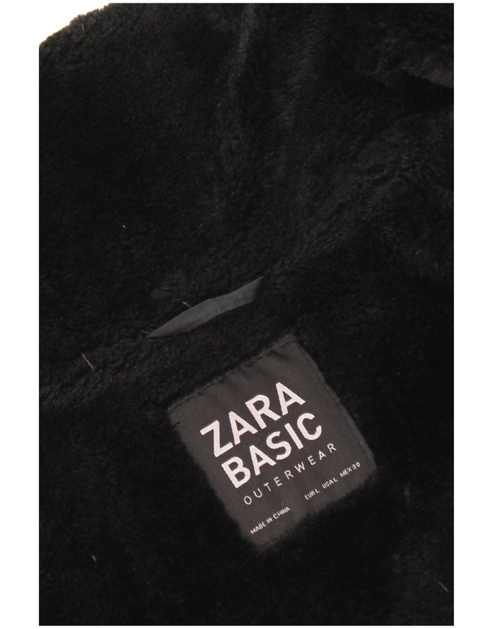 Zara Womens Padded Jacket UK 14 Large Navy Blue