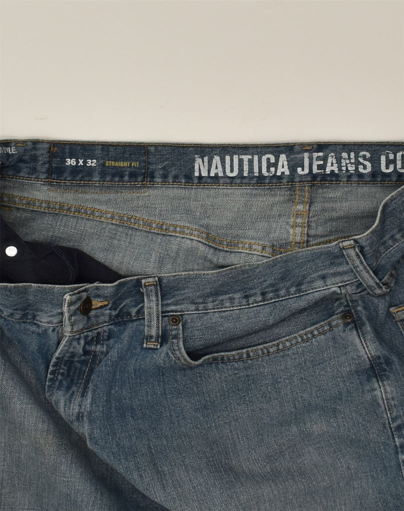 NAUTICA Mens Straight Fit Straight Jeans W36 L32 Blue Cotton | Vintage Nautica | Thrift | Second-Hand Nautica | Used Clothing | Messina Hembry 