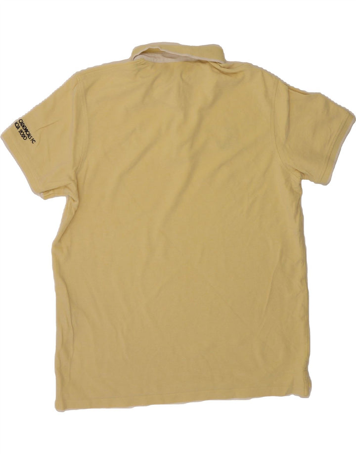 JACK & JONES Mens Polo Shirt 2XL Yellow Cotton Vintage Jack & Jones and Second-Hand Jack & Jones from Messina Hembry 