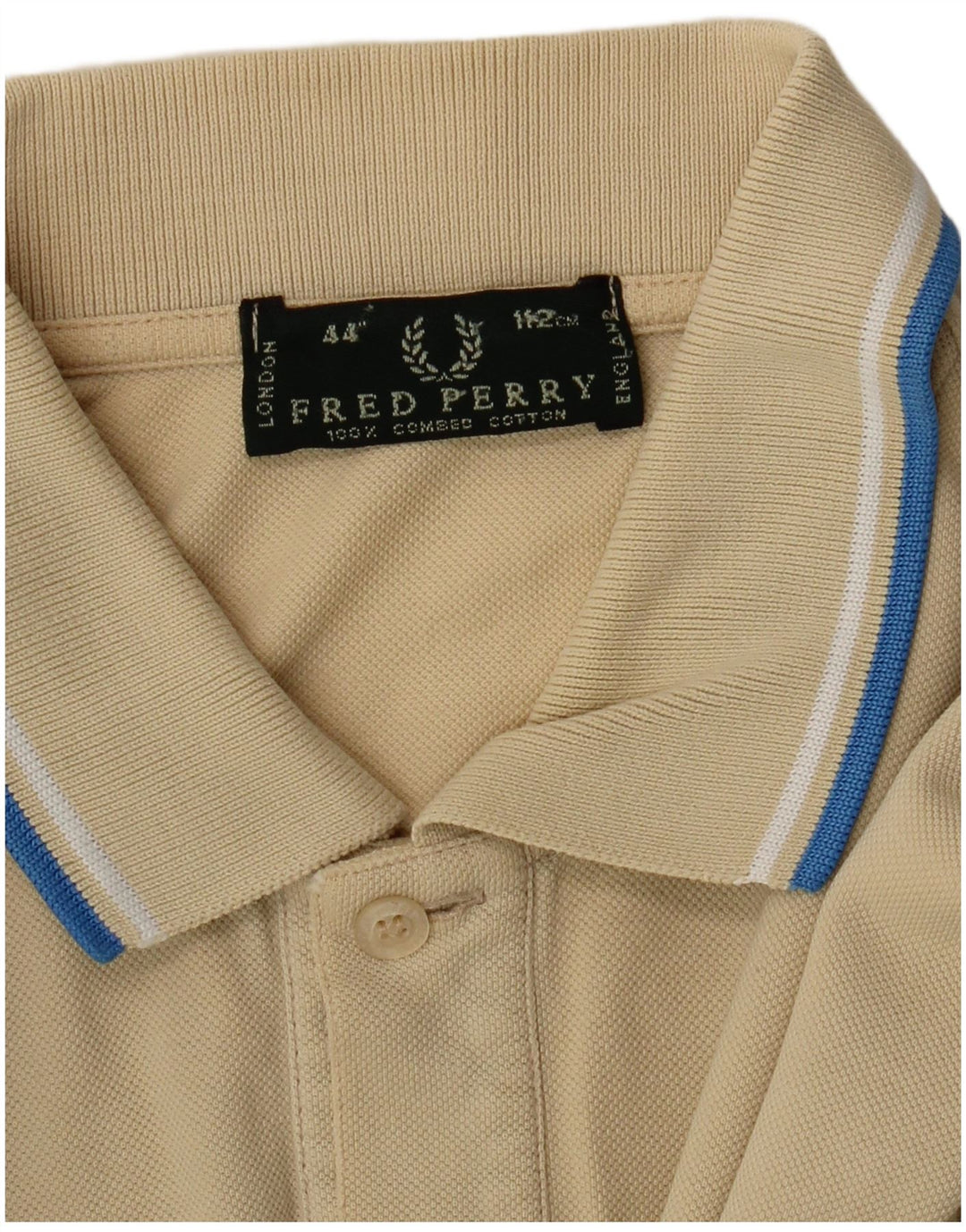 Fred Perry Mens Polo Shirt Medium Beige