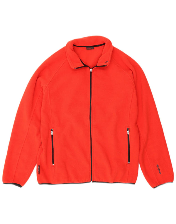 INVICTA Mens Fleece Jacket Large Red Polyester