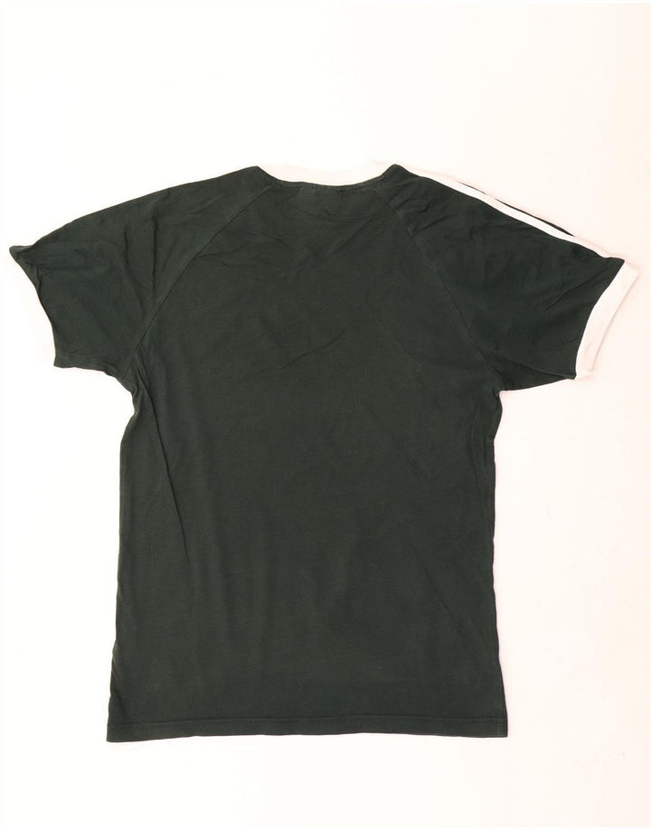 Adidas Mens Graphic T-Shirt Top Medium Green Cotton