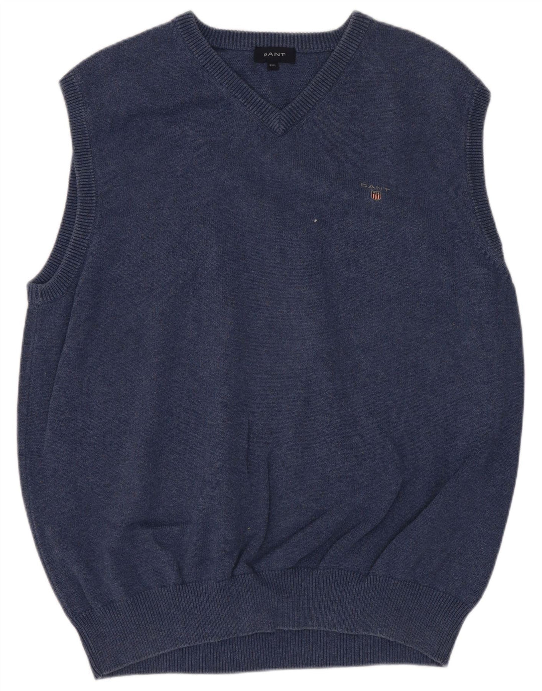 Gant Mens Vest Tank Top 2XL Navy Blue Cotton