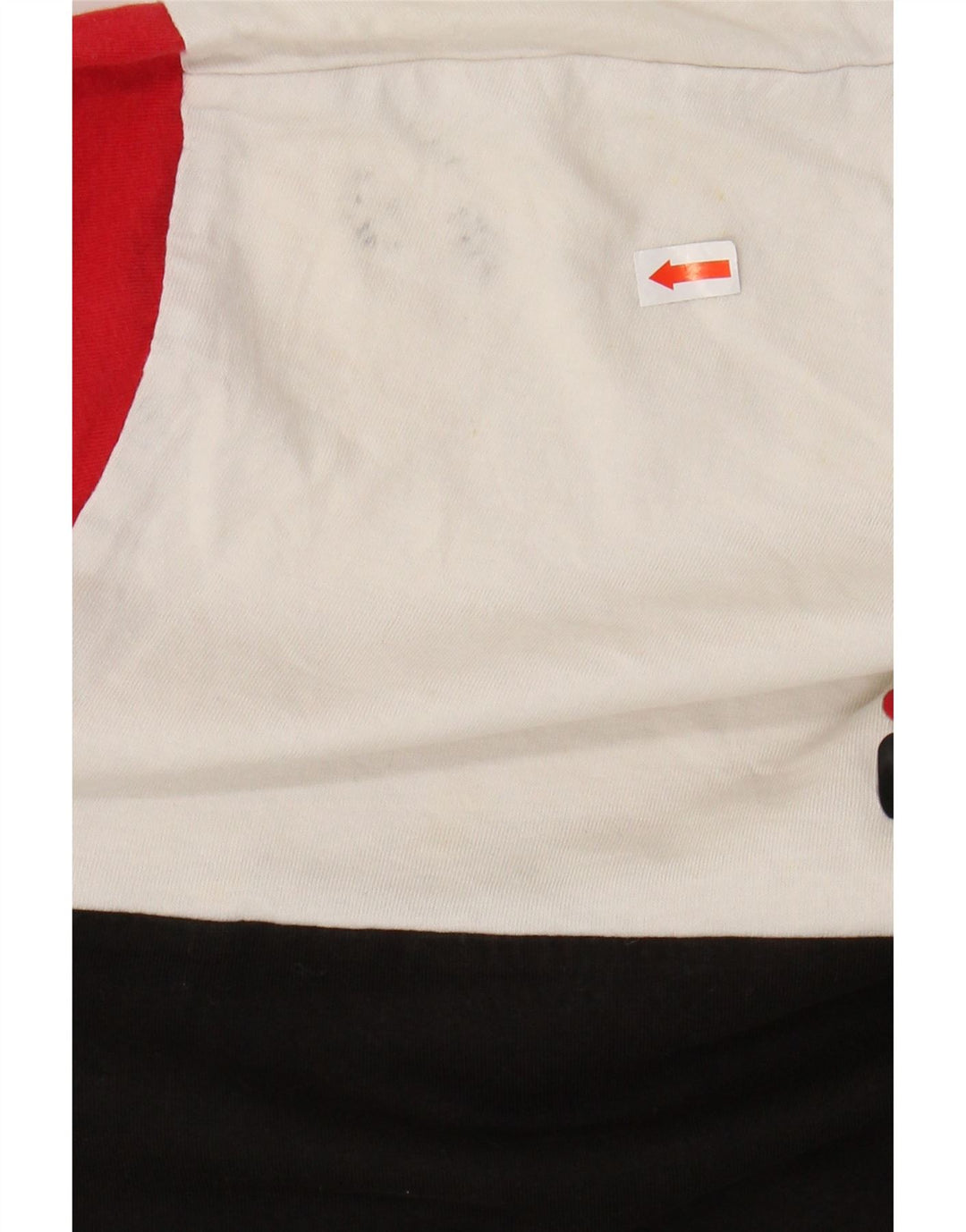 FILA Mens T-Shirt Top XL Black Colourblock Cotton