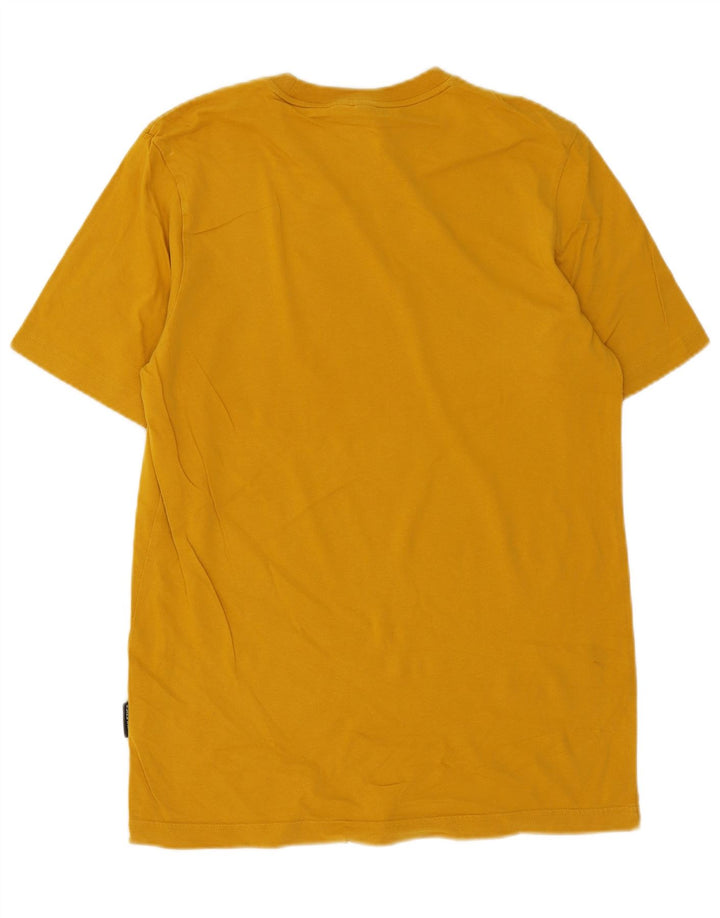 Adidas Mens Graphic T-Shirt Top Small Yellow Cotton