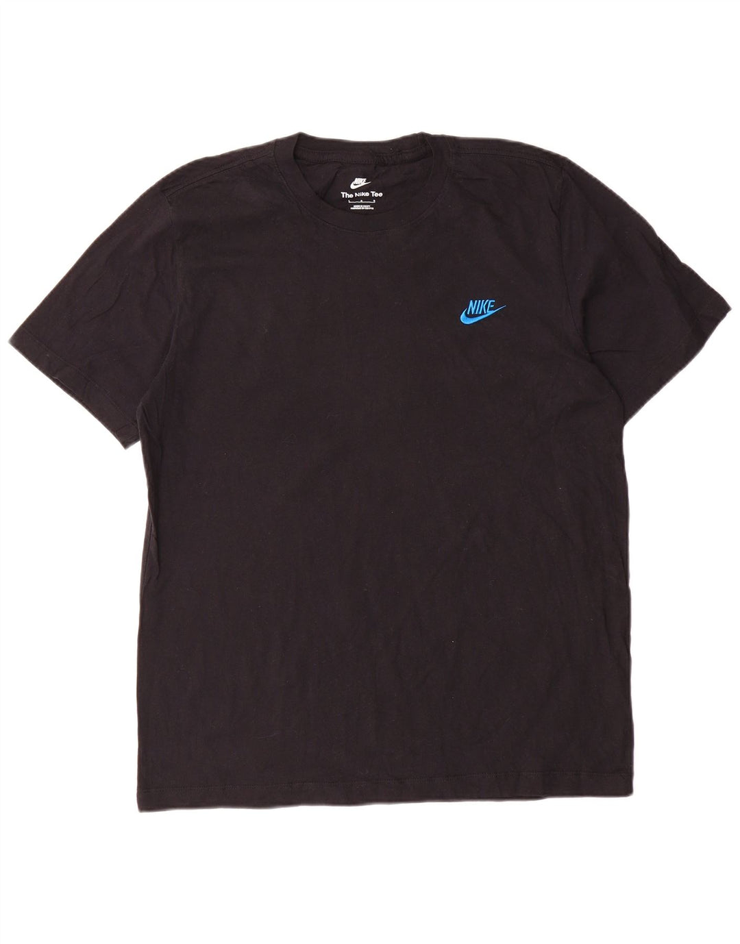 Nike Mens T-Shirt Top Large Black Cotton