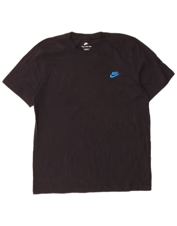 Nike Mens T-Shirt Top Large Black Cotton