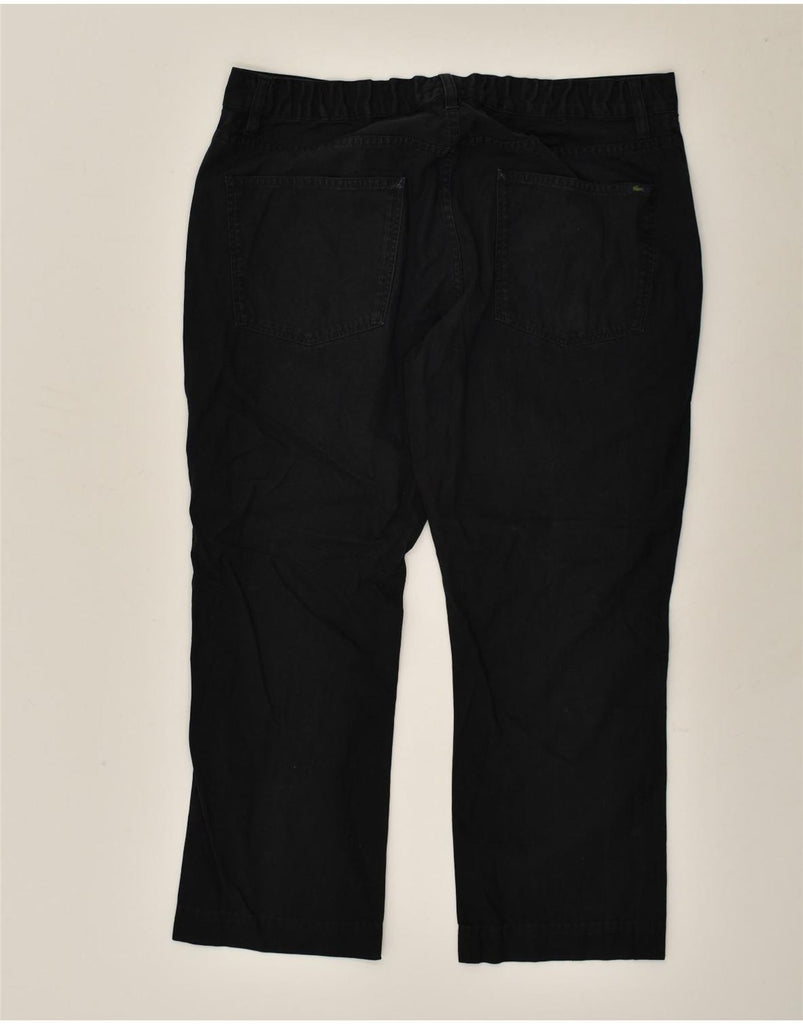 LACOSTE Mens Straight Casual Trousers W38 L26  Black Cotton | Vintage Lacoste | Thrift | Second-Hand Lacoste | Used Clothing | Messina Hembry 