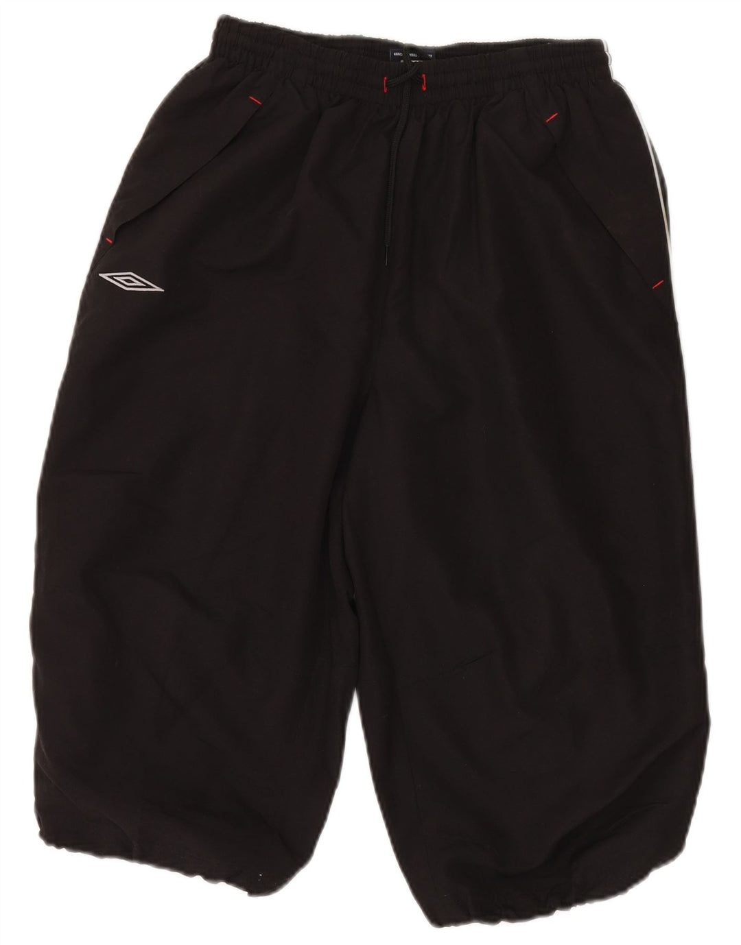 Umbro Mens Graphic Bermuda Sport Shorts Large Black Polyester