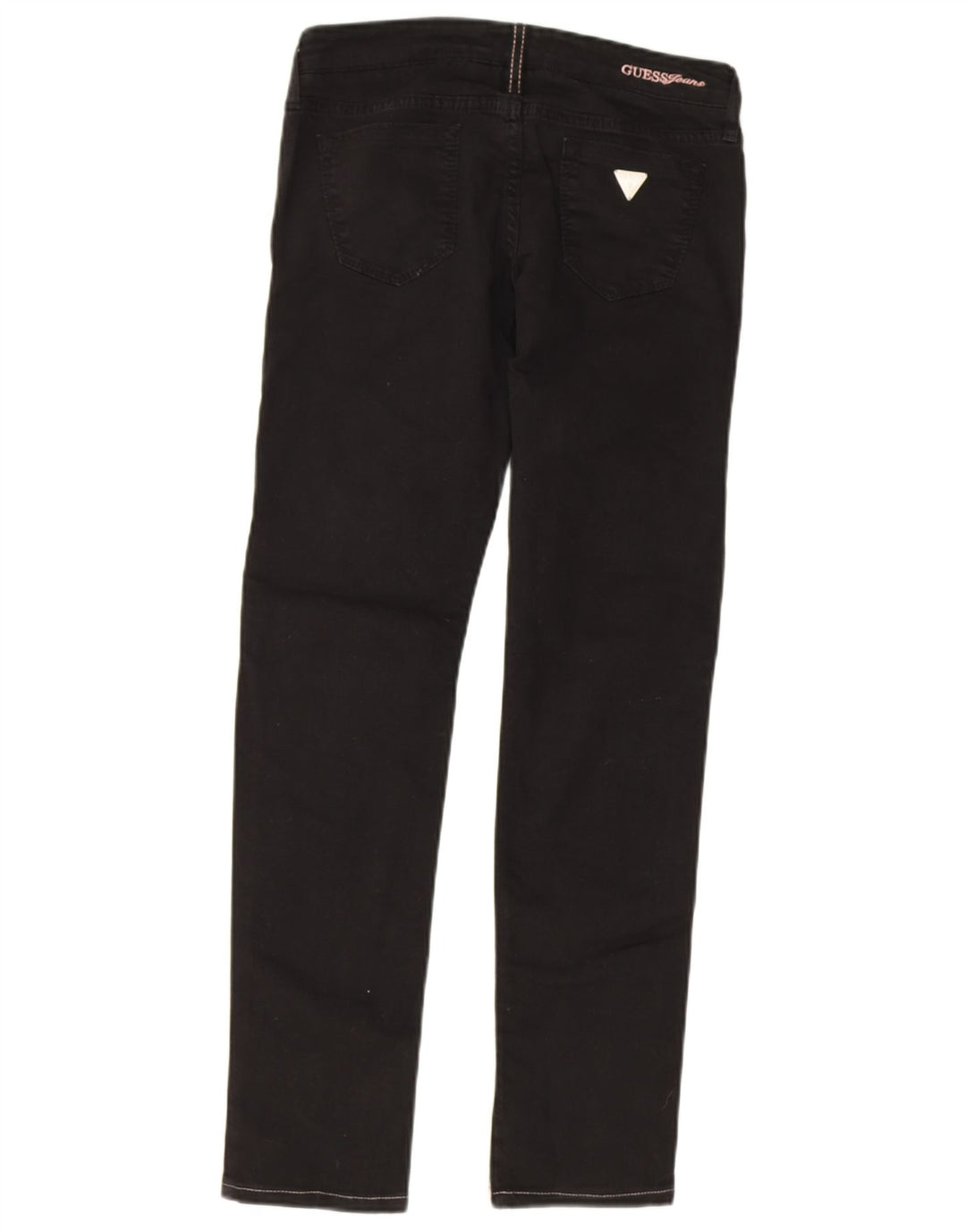 GUESS Womens Slim Jeans W26 L28 Black Cotton