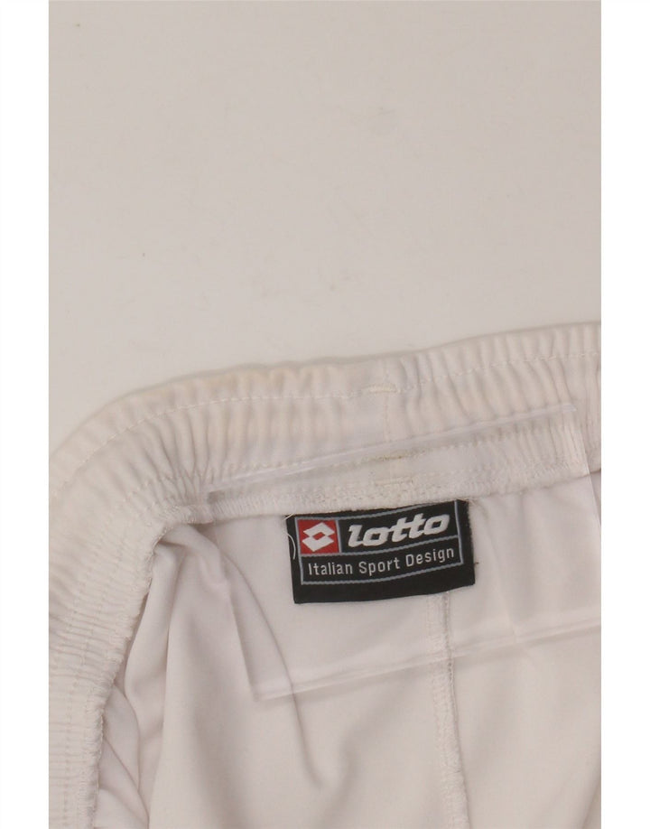LOTTO Mens Graphic Sport Shorts Large White