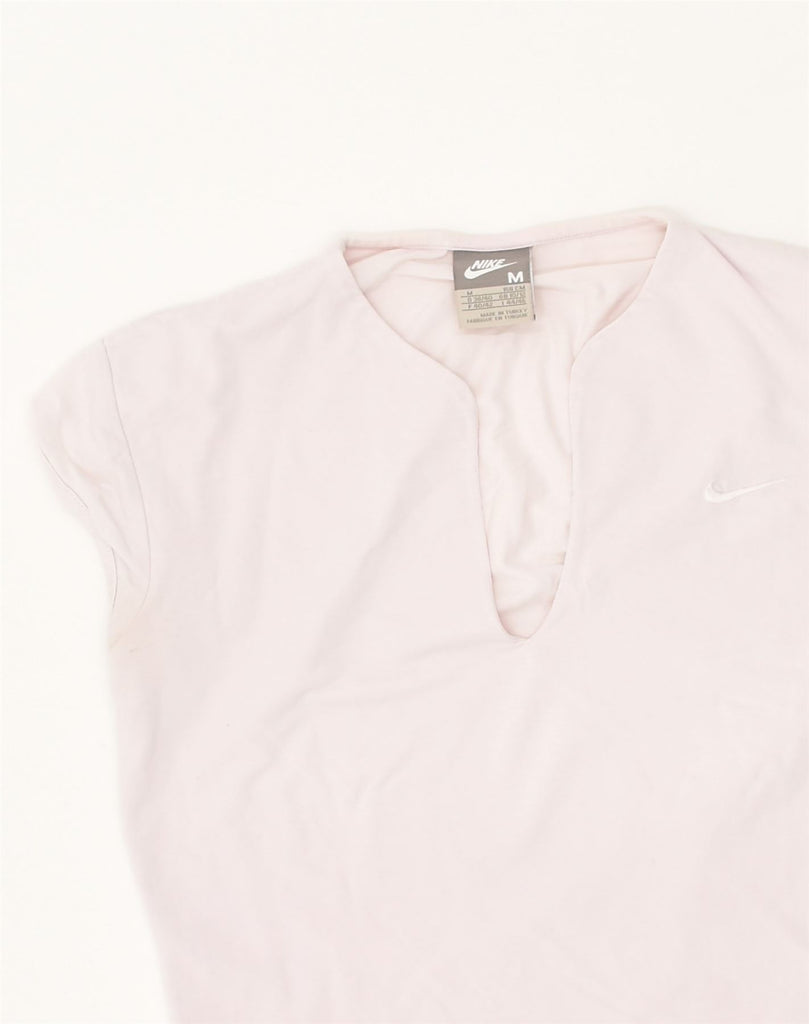 NIKE Womens Short Sleeve T-Shirt Top UK 10/12 Small Pink Cotton | Vintage Nike | Thrift | Second-Hand Nike | Used Clothing | Messina Hembry 