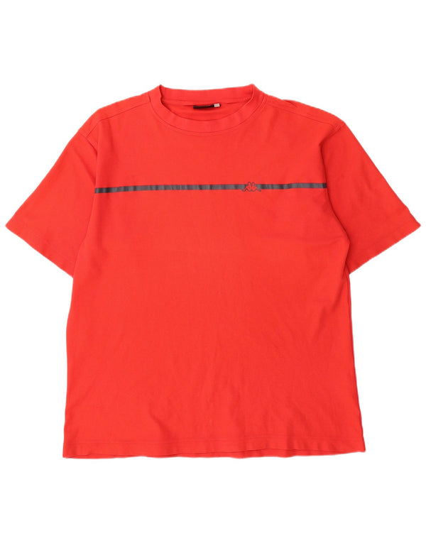 KAPPA Mens T-Shirt Top XL Red