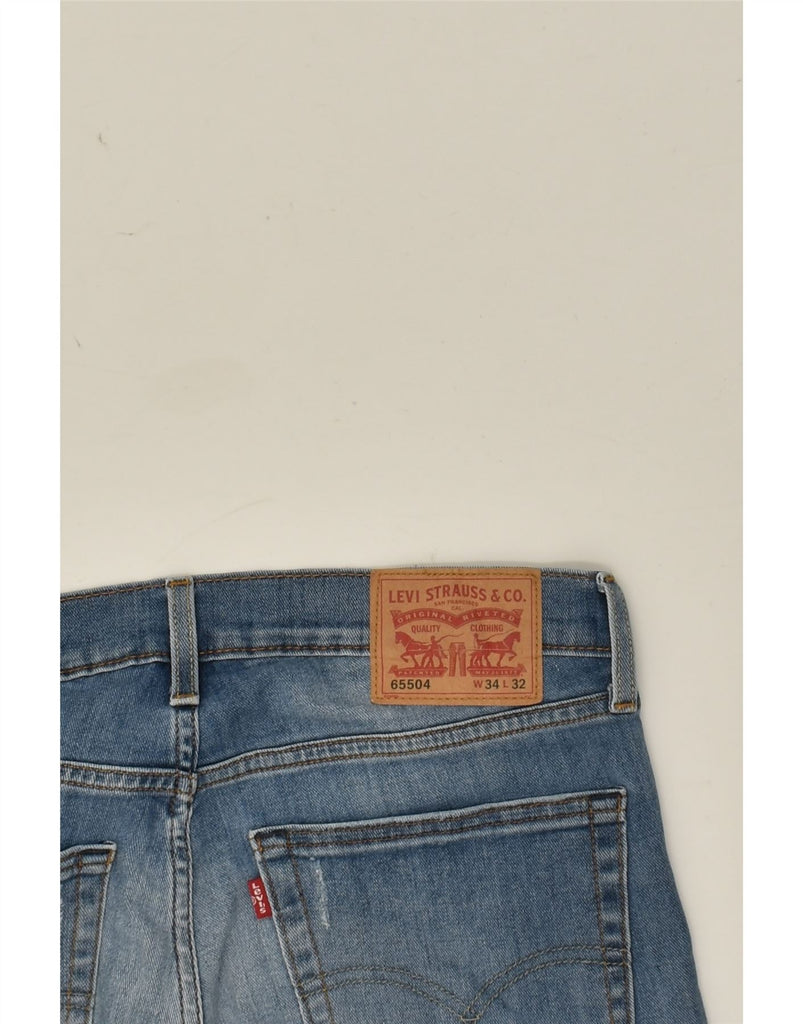 LEVI'S Mens Slim Jeans W34 L32 Blue Cotton | Vintage Levi's | Thrift | Second-Hand Levi's | Used Clothing | Messina Hembry 