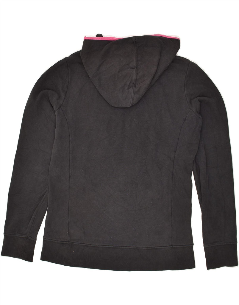THE NORTH FACE Womens Graphic Hoodie Jumper UK 14 Medium Black Cotton | Vintage The North Face | Thrift | Second-Hand The North Face | Used Clothing | Messina Hembry 