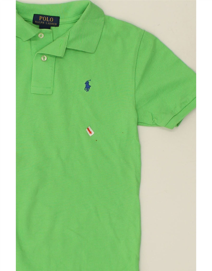 POLO RALPH LAUREN Boys Polo Shirt 10-11 Years Medium  Green Cotton | Vintage Polo Ralph Lauren | Thrift | Second-Hand Polo Ralph Lauren | Used Clothing | Messina Hembry 