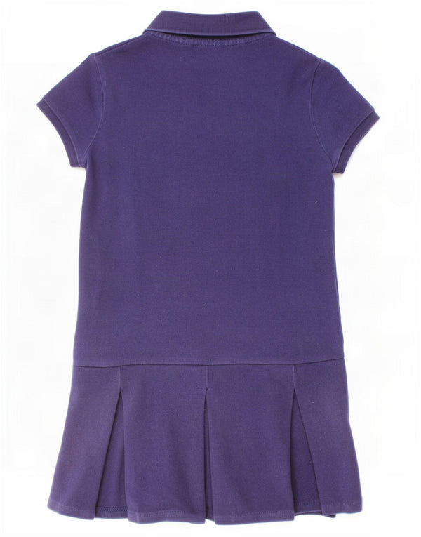 Polo Ralph Lauren Girls Polo Dress 5-6 Years Navy Blue Cotton