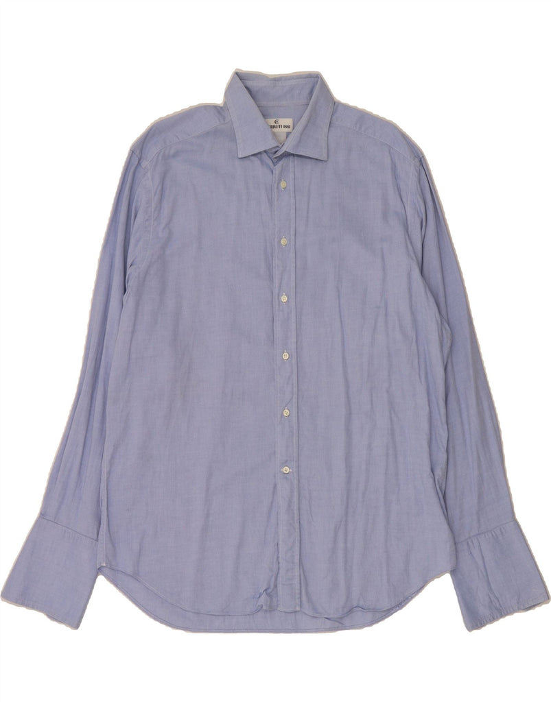 CERRUTI 1881 Mens Formal Shirt Size 43 17 XL Blue Vintage Cerruti 1881 and Second-Hand Cerruti 1881 from Messina Hembry 