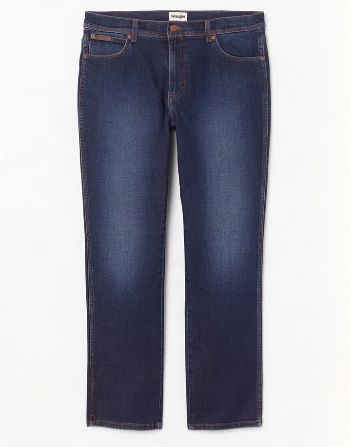 Wrangler Mens Texas Slim Jeans W34 L32 Blue Cotton