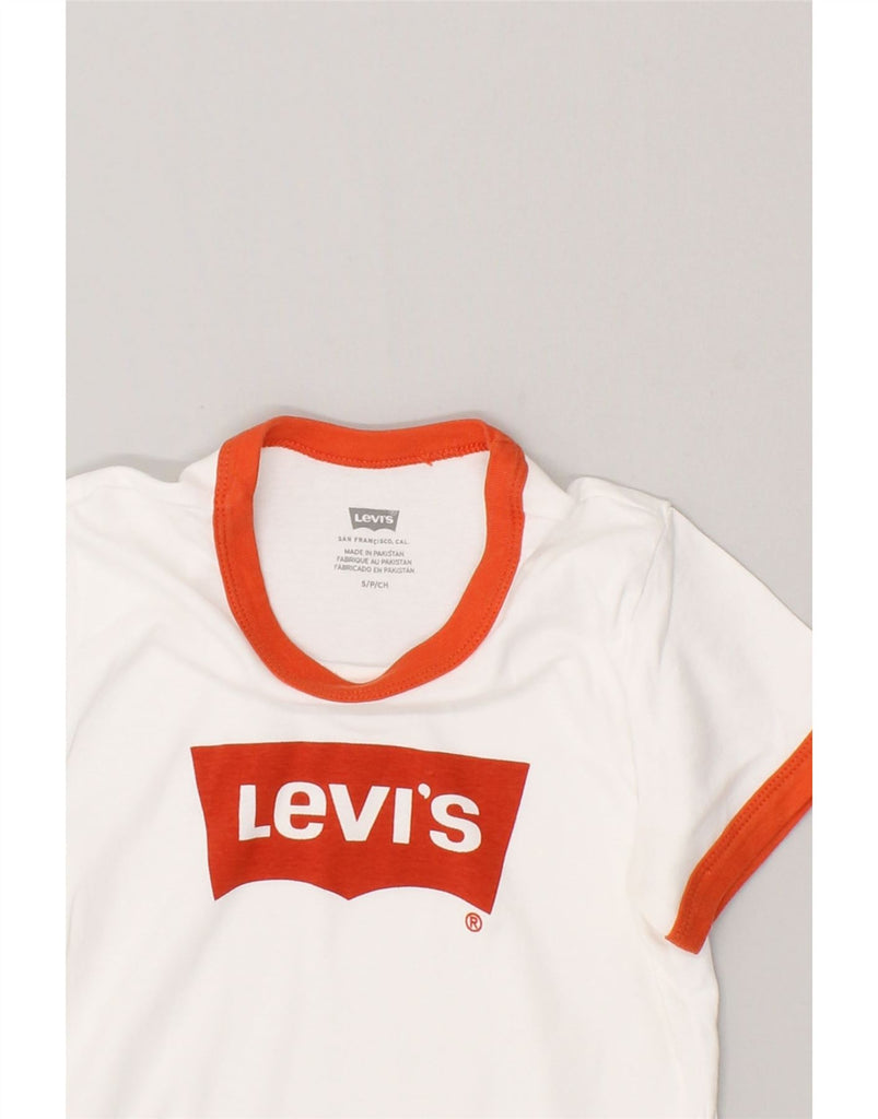 LEVI'S Girls Graphic T-Shirt Top 11-12 Years Small White | Vintage Levi's | Thrift | Second-Hand Levi's | Used Clothing | Messina Hembry 