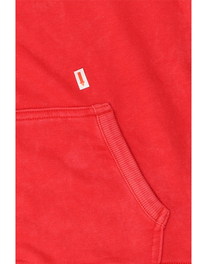 LEVI'S Boys Graphic Hoodie Jumper 13-14 Years Red Cotton