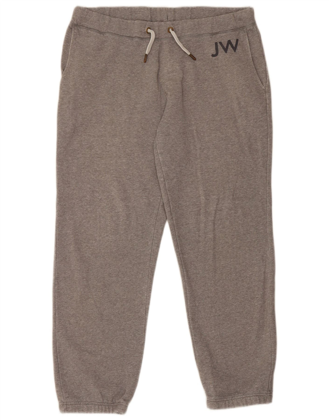 Jack Wills Mens Graphic Tracksuit Trousers Joggers Large Grey Cotton