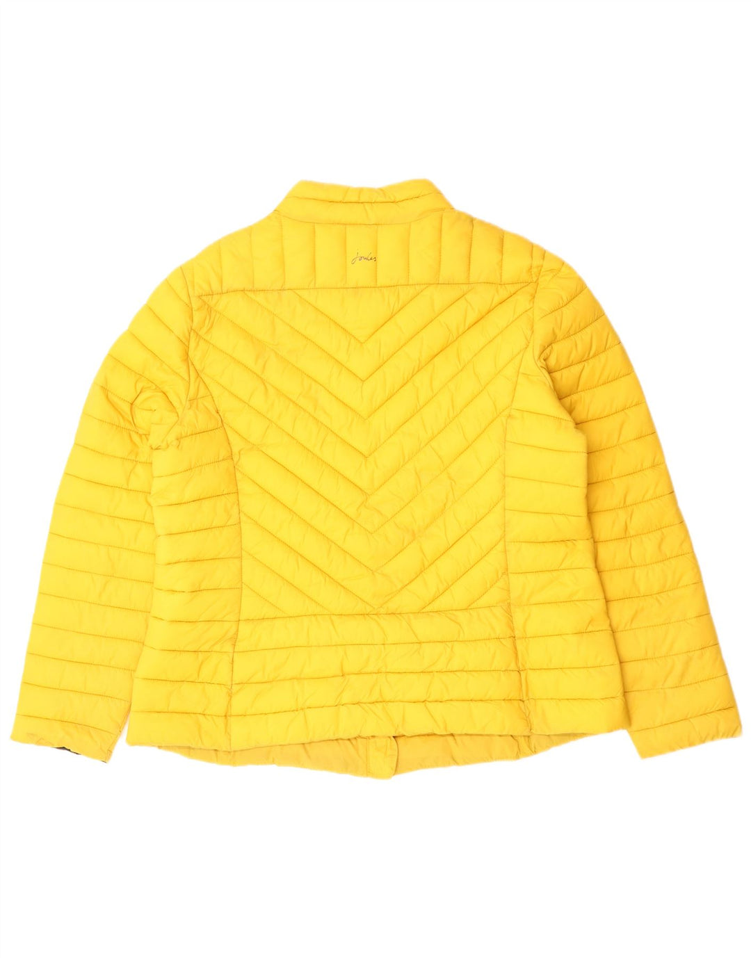 JOULES Womens Padded Jacket UK 18 XL  Yellow Polyamide