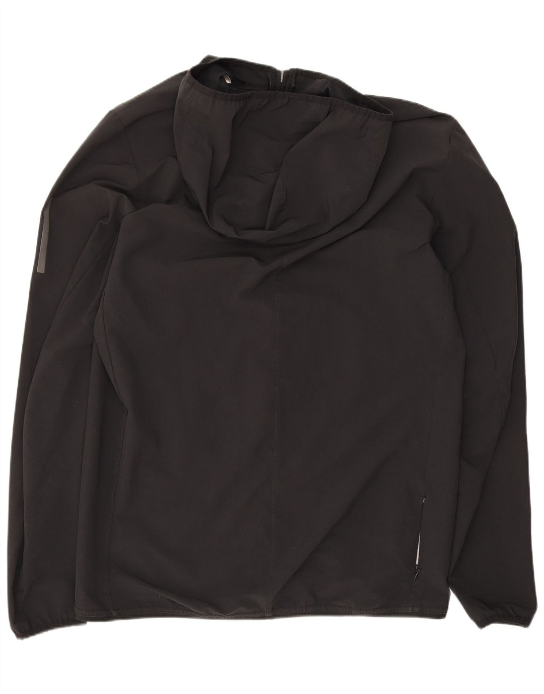 Adidas Mens Hooded Tracksuit Top Jacket Medium Black Polyester