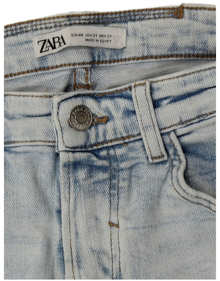 Zara Mens Distressed Slim Jeans EU 40 Medium W31 L29 Blue