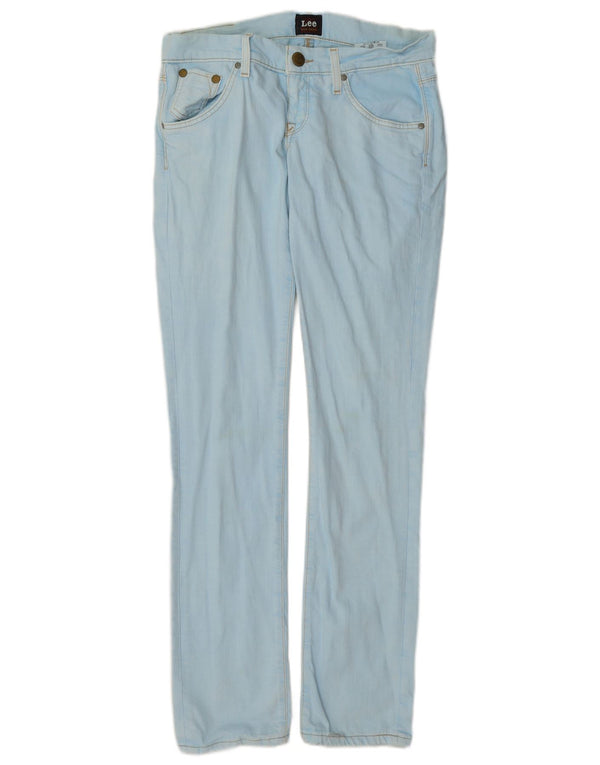 Lee Womens Lynn Narrow Slim Jeans W28 L33 Blue Cotton