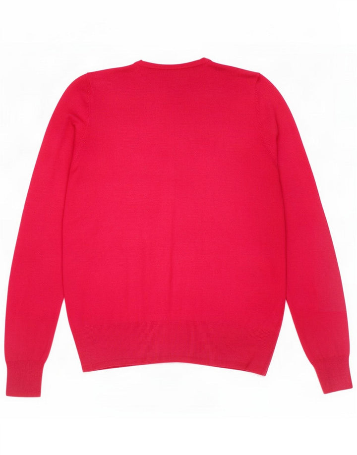 Marks & Spencer Womens Cardigan Sweater UK 14 Medium Pink
