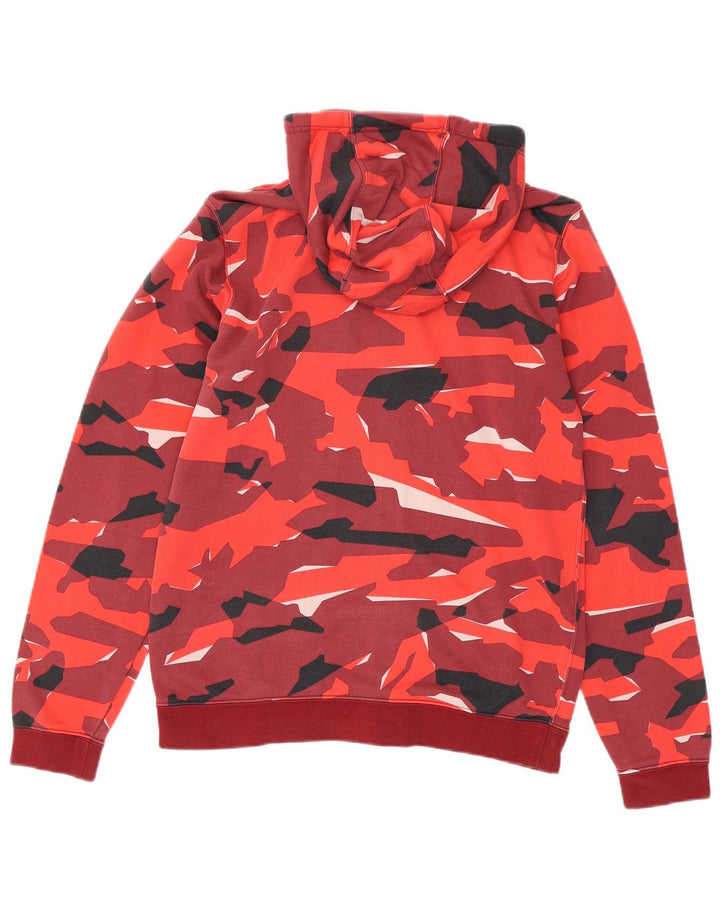 NIKE Mens Eintracht Frankfurt Zip Hoodie Sweater Medium Burgundy