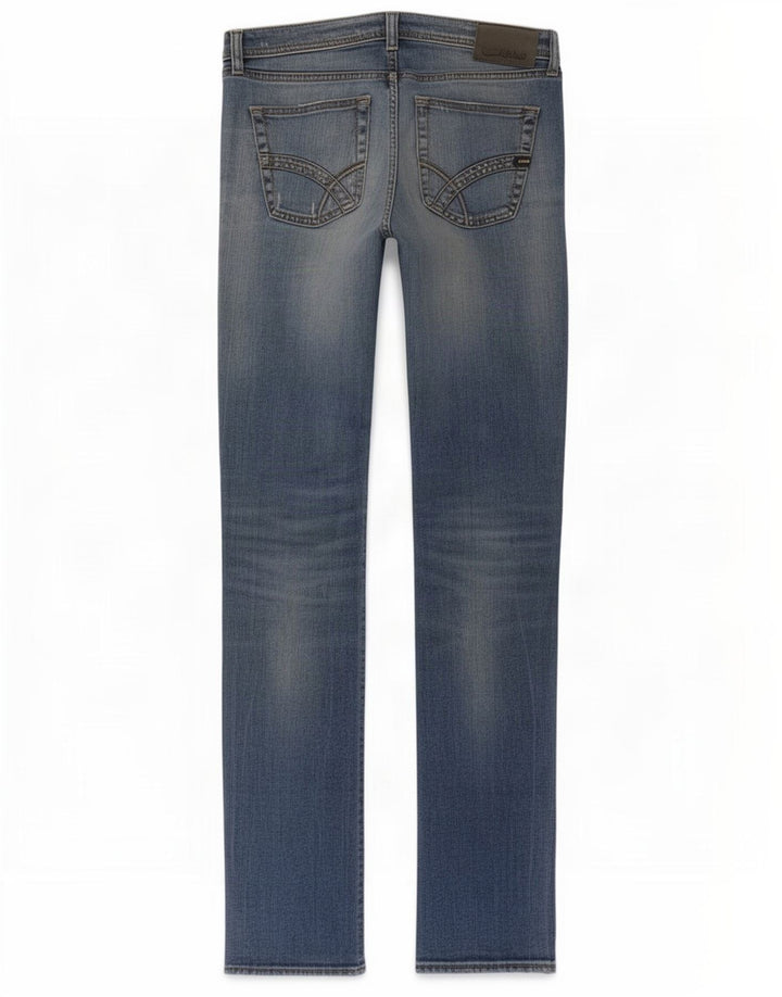 Gas Womens Slim Jeans W32 L34 Blue Cotton