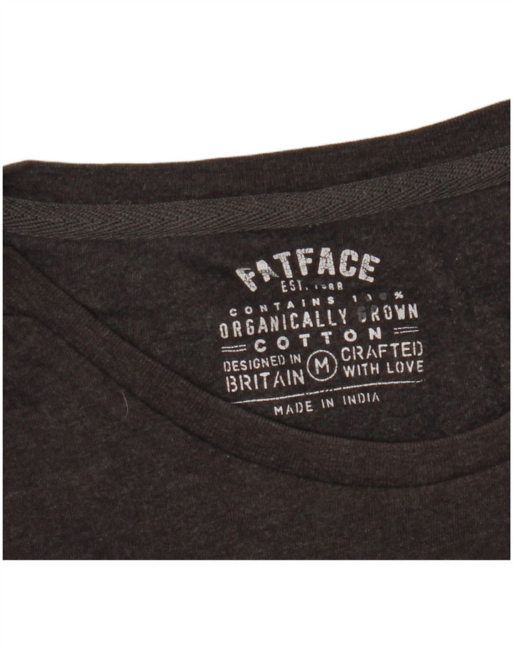 FAT FACE Mens T-Shirt Top Medium Grey Cotton
