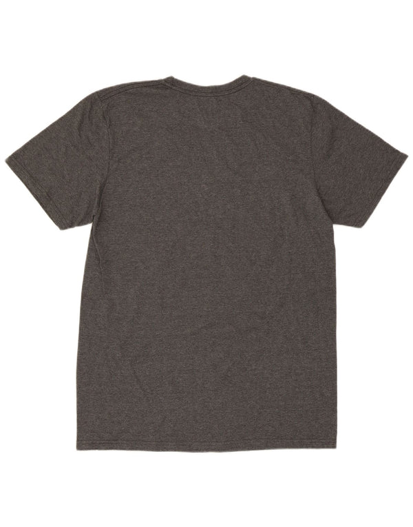 Adidas Mens Regular Graphic T-Shirt Top Medium Grey Cotton