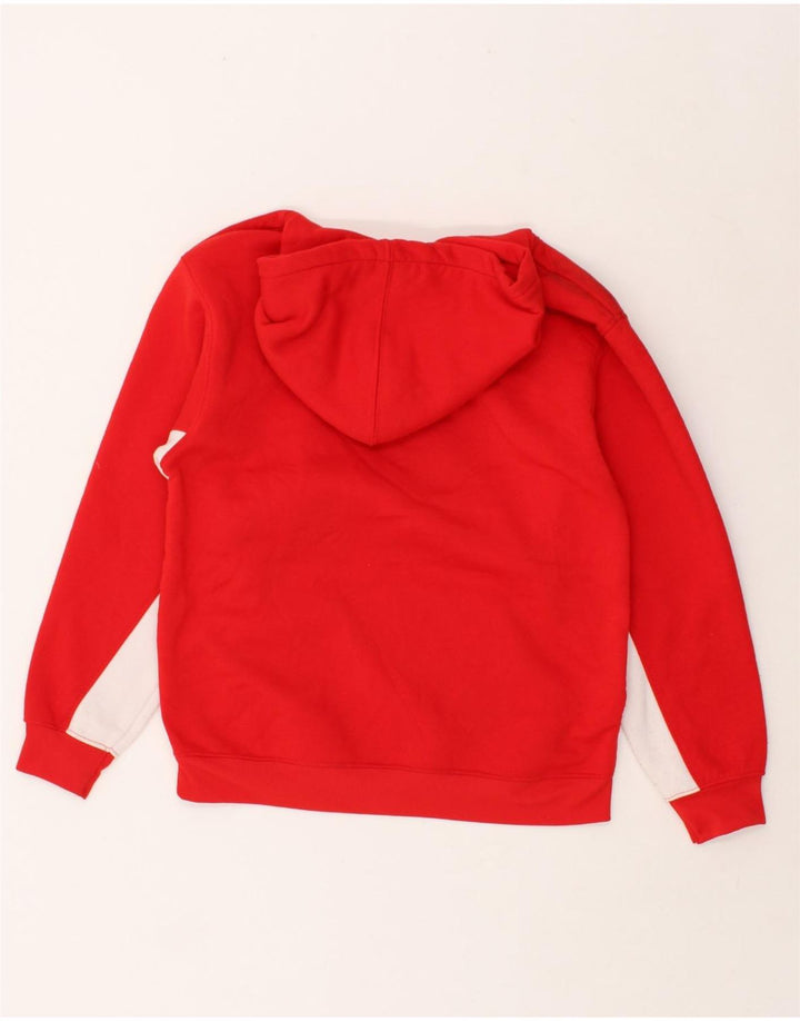 NHL Boys Hockey Abstract Pattern Hoodie Jumper 8-9 Years Red Colourblock | Vintage NHL | Thrift | Second-Hand NHL | Used Clothing | Messina Hembry 