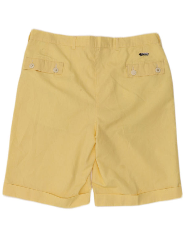 Ellesse Mens Pegged Chino Shorts W34 Large Yellow