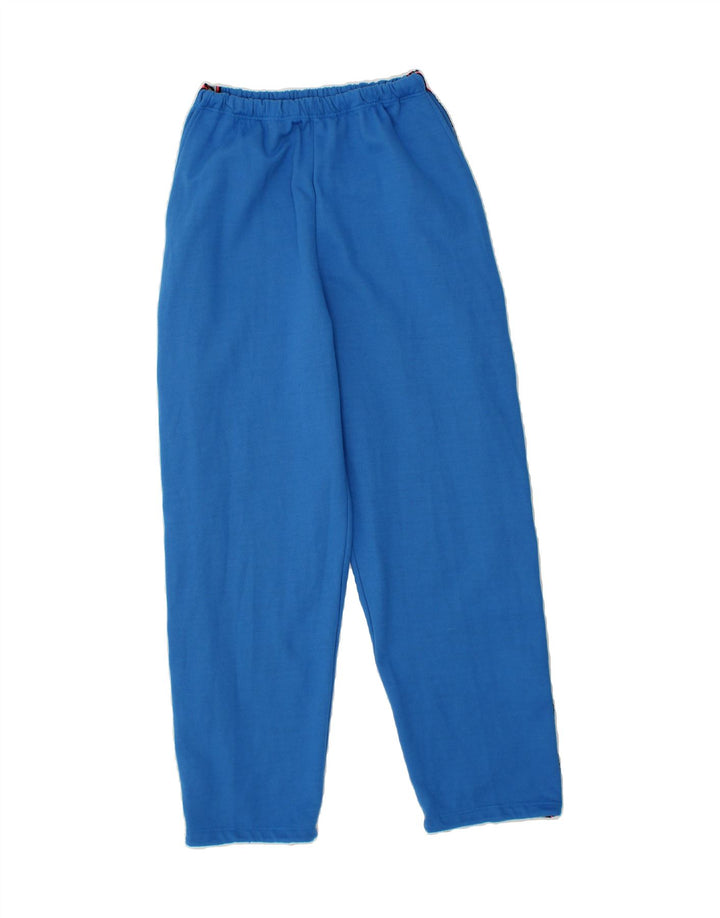 VINTAGE Womens Tracksuit Trousers IT 54 2XL Blue Colourblock