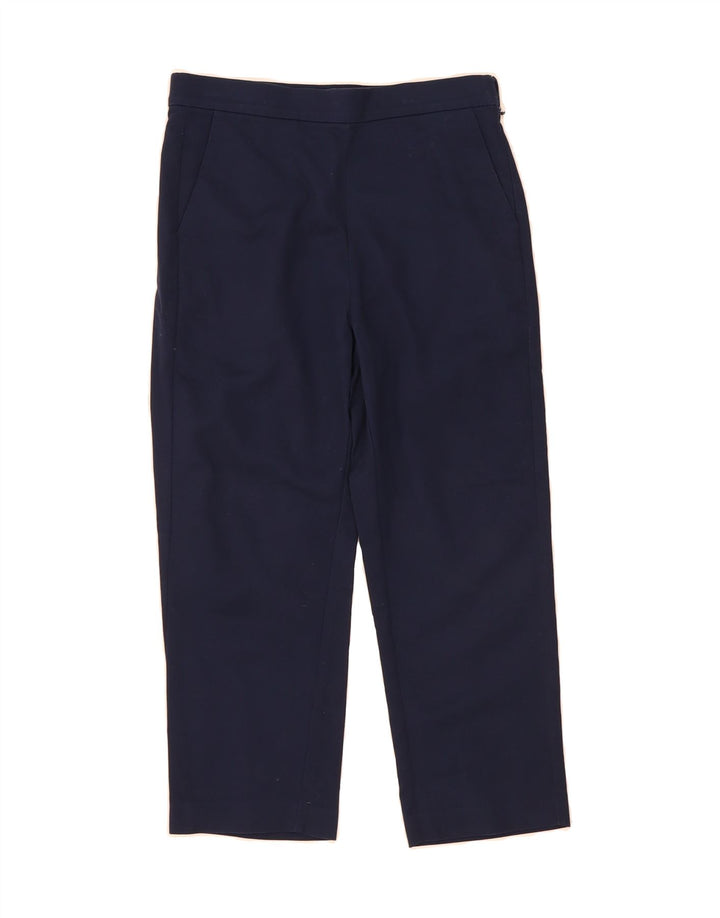 MARKS & SPENCER Womens Capri Trousers UK 8 Small W24 L21 Navy Blue Vintage Marks & Spencer and Second-Hand Marks & Spencer from Messina Hembry 