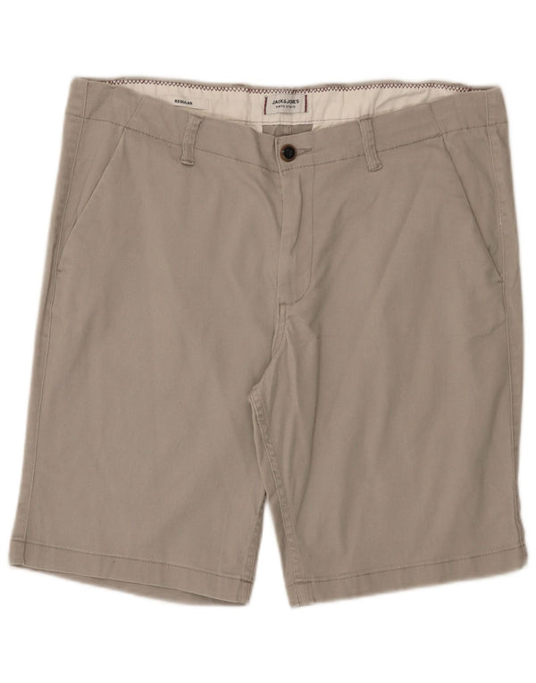 Jack & Jones Mens Regular Chino Shorts XL W38 Grey Cotton