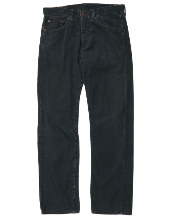 Levi's Mens 505 Straight Corduroy Trousers W32 L32 Green Cotton