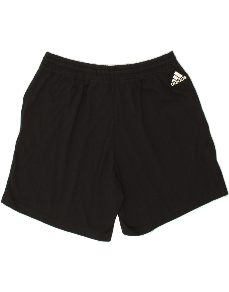 ADIDAS Mens Graphic Sport Shorts XL Black Cotton | Vintage Adidas | Thrift | Second-Hand Adidas | Used Clothing | Messina Hembry 