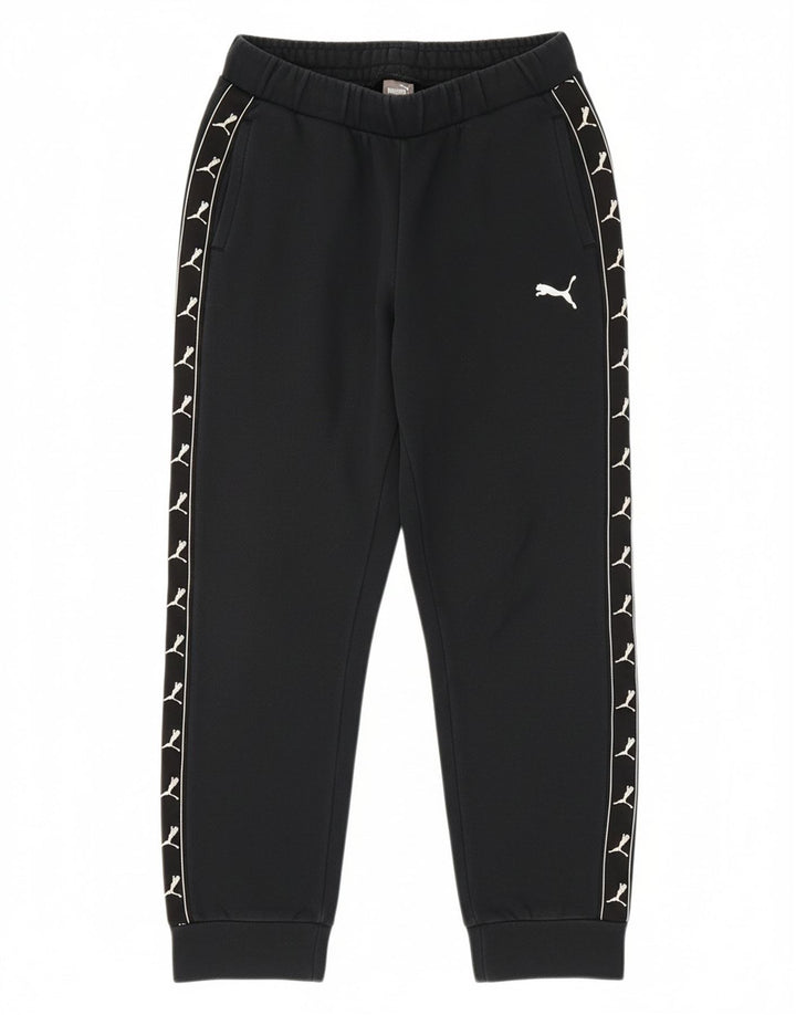 PUMA Boys Graphic Tracksuit Trousers Joggers 11-12 Years  Black