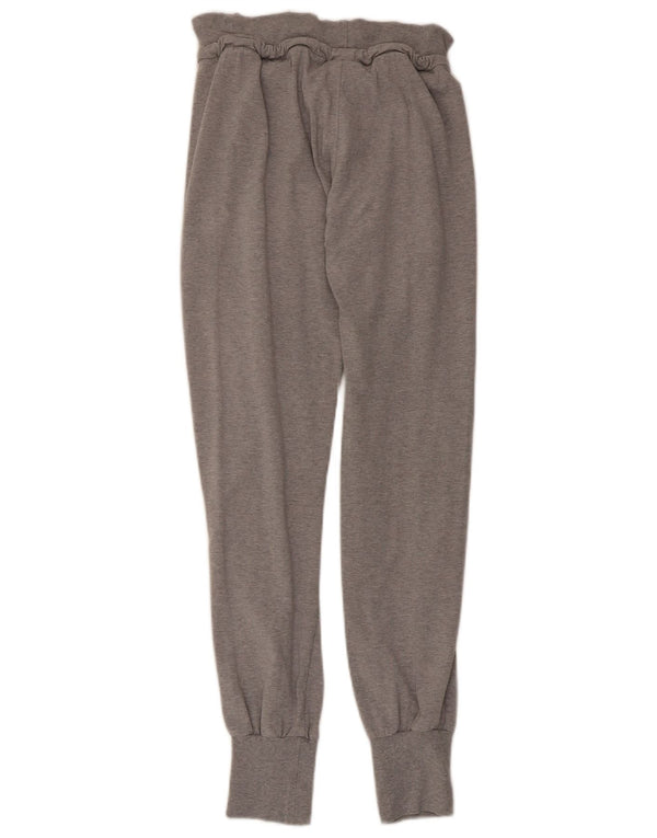 Champion Womens Heritage Fit Tracksuit Trousers Joggers UK 4 XS Grey Cotton