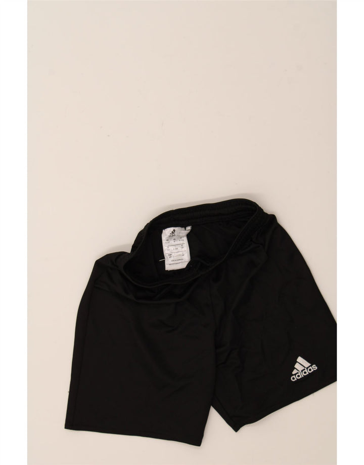 ADIDAS Boys Climalite Sport Shorts 9-10 Years  Black Polyester Vintage Adidas and Second-Hand Adidas from Messina Hembry 