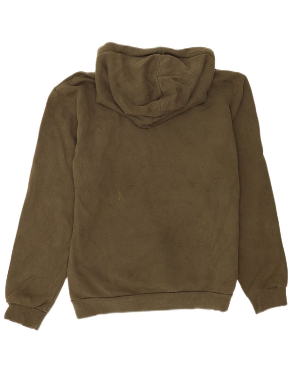 Puma Mens Graphic Hoodie Jumper Medium Khaki Cotton